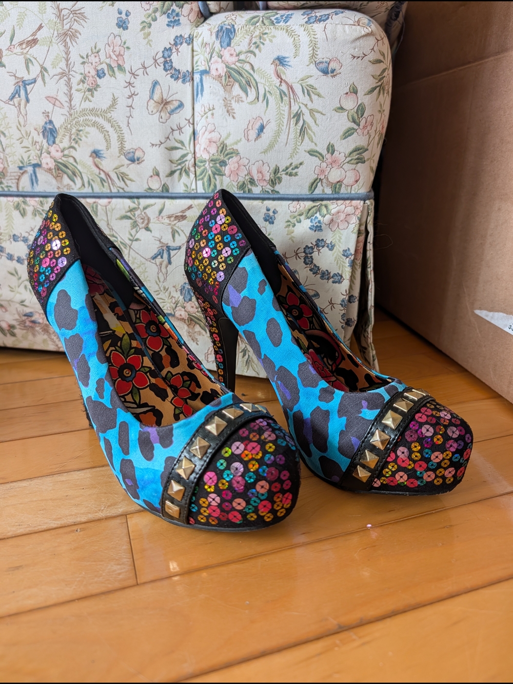 Iron Fist Sequin Pumps